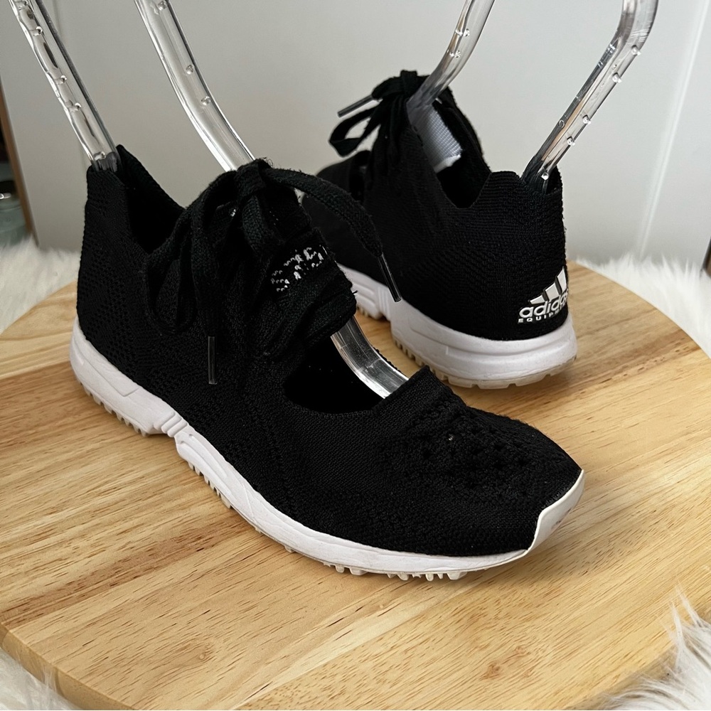 Adidas Black and White EQT Racing Mary Jane Primeknit Women's Sneaker